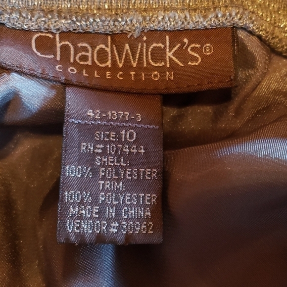 Chadwicks women's top size 10, pewter special occ - Picture 6 of 8